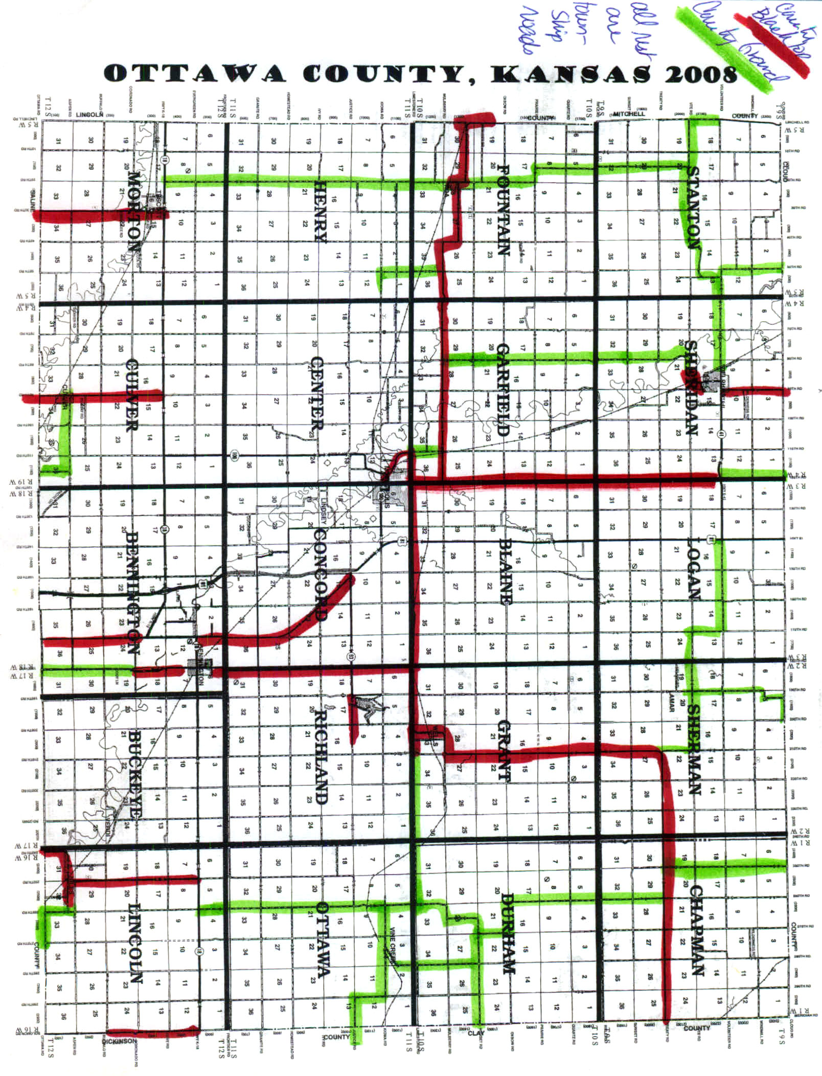 County Roads and Township Roads